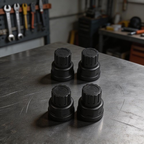 4pcs black hand wheel switch - black,