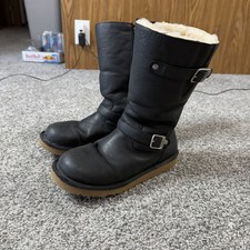 Uggs australia black leather