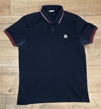 Moncler Navy Polo - Size