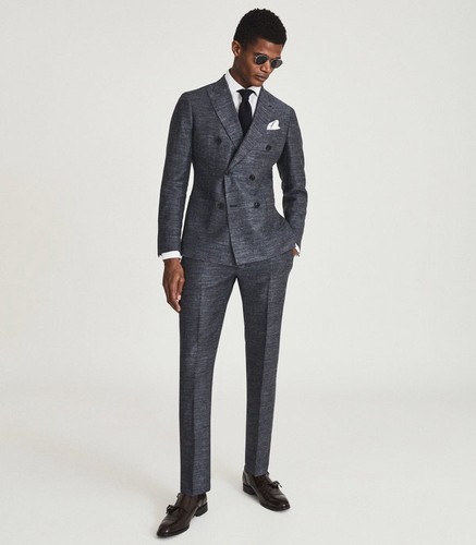 Reiss double breasted linen - double,