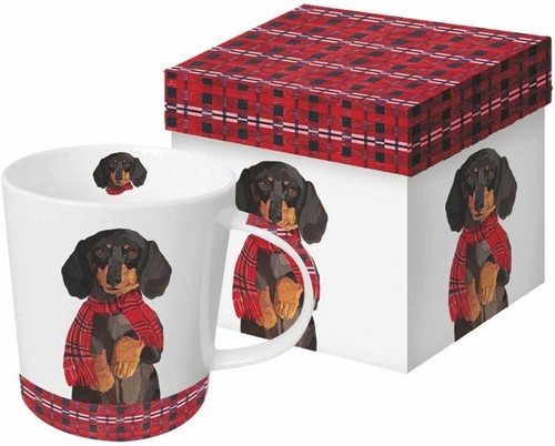 Dachshund bone china - dachshund,