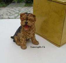 Yorkshire Terrier Puppy Yawning Yorkie Dog Ornament Figure Leonardo Collection