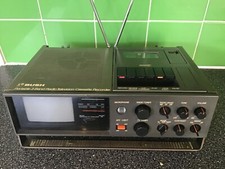 Vintage retro Bush portable 3 band Radio Television cassette recorder