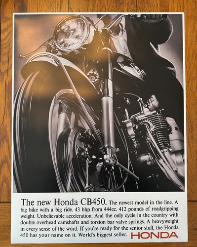 Enlarged honda cb450 black - cb450,