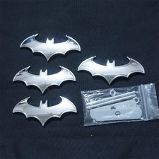 Bat Silver Chrome Metal Grille