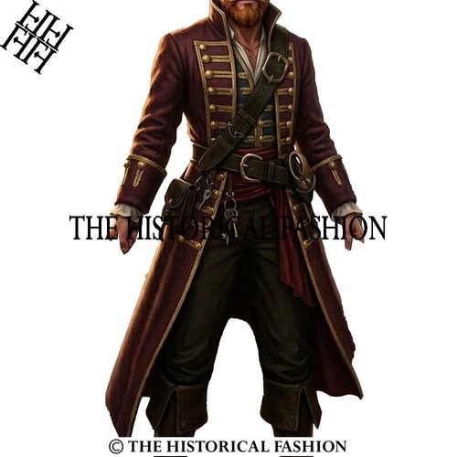 Men pirate captain coat - men,