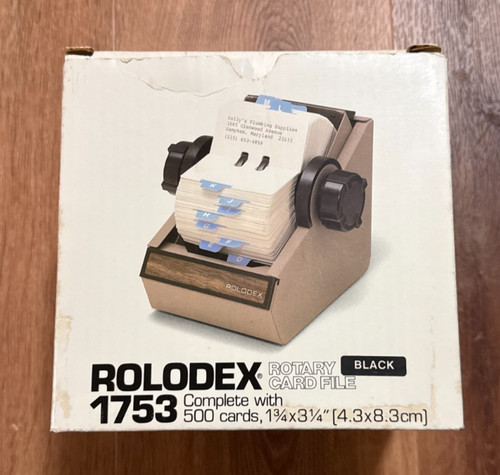 Vintage rolodex 1753 model - vintage,