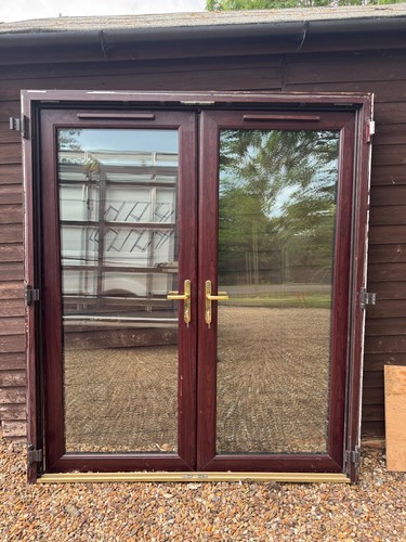 Upvc french rosewood doors - upvc,