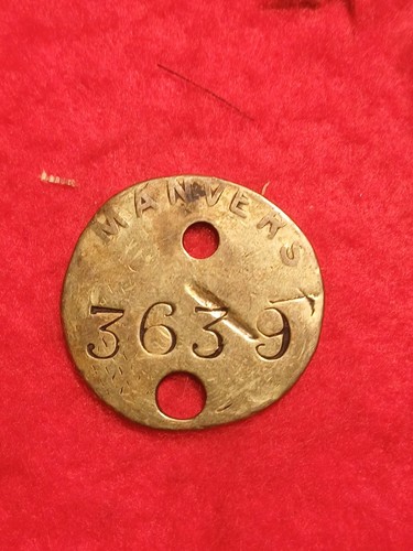Vintage brass manvers colliery - brass,