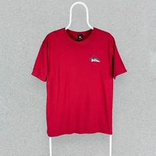 Vintage Quilsilver Red T Shirt Graphic Surf Wear Mens Medium