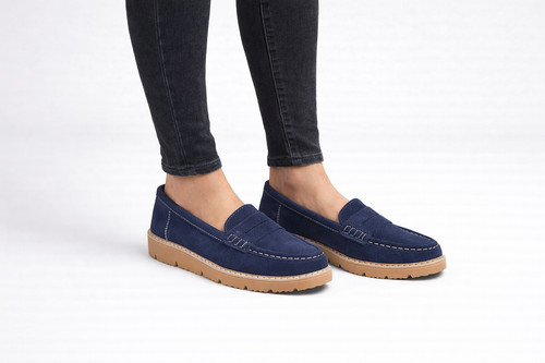 Women joe loafer navy - women's,