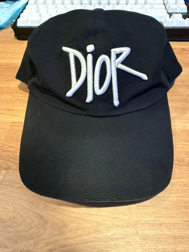Dior stussy black cap - stussy,