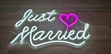 Just Married Neon Sign - 40 cm