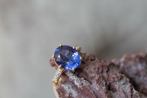 Aaa tanzanite diamond - aaa,