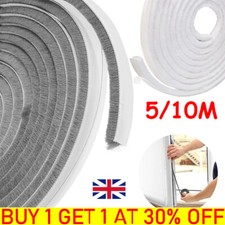 10M Draught Excluder Brush Pile Weather Seal Strip Insulation Door Window Tape