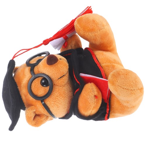 Soft plush graduation bear toy - plush,