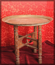 Vintage Heavily Carved Folding