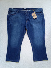 Union Blues Womens Jeans.Size 54 Short Plus Size Straight Leg Cotton Blue Denim 