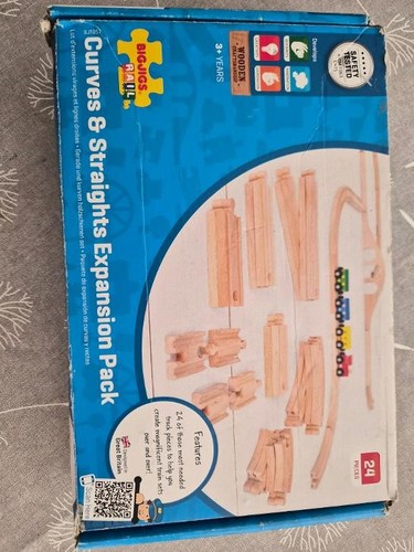 Bigjigs wooden train track - wooden,