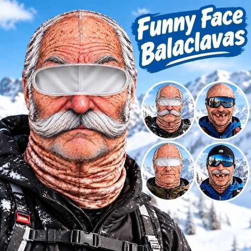 Funny face ski mask - face,