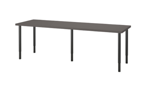 Grey ikea long lagkapten - grey, desk