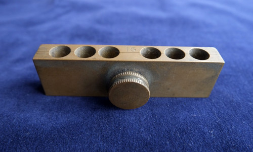 Antique brass suppository mold - brass,