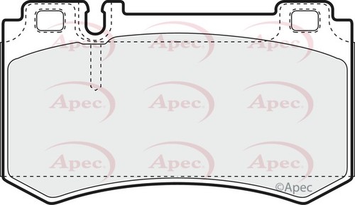 Apec pad1425 rear brake pad - apec,