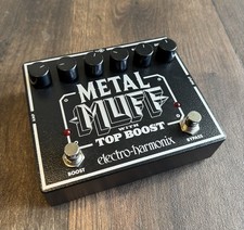 EHX Electro Harmonix Metal Muff Distortion Guitar Pedal with Top Boost