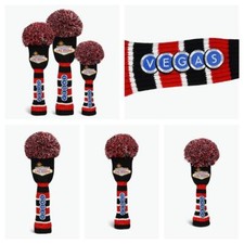 PRG GOLF ORIGINALS LAS VEGAS BLACK POM POM DRIVER, FAIRWAY OR RESCUE HEADCOVER