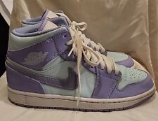 2021 Air Jordan 1 Mid 'Purple Pulse' Purple Aqua Size 7.5 Nike