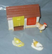 Farm Farmyard  Animal - Chicken Coop / House & Chickens with Chicks