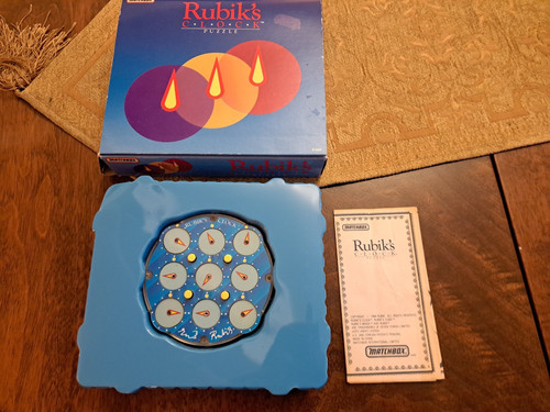 Vintage rubiks clock puzzle - rubiks,