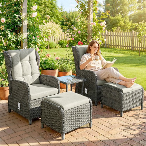 Recliner rattan garden - recliner,