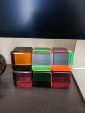 Vasa Cubes  (Velizar Mihich), Set Of 3 (1 Signed 2012)