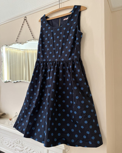 Cath kidston navy blue polka - kidston,