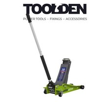 Sealey 2001LEHV Low Entry 2.25tonne Trolley Jack with Rocket Lift - Hi-Vis Green