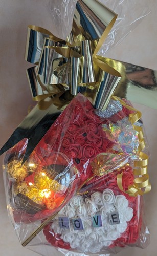 Bear with forever roses and - bear,