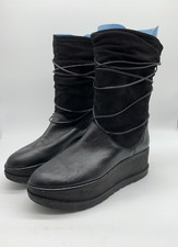 Russell & Bromley Stuart Weitzman boots US8.5 UK 6.5 VGC platform black leather