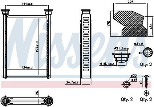 707309 nissens heater - 707309,