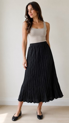 Arket black crinkled taffeta - arket,