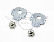 Leg shield tabs - domed, nuts