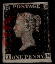 GB QV SG2, 1d black PLATE 1b