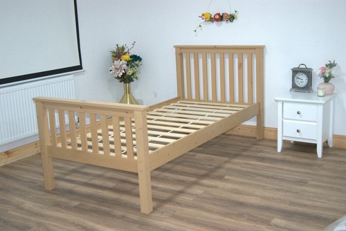 Pine wooden single bed 3ft - single,