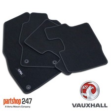 Vauxhall Corsa D & E 2007 to 2019 Tailored Black Car Floor Mats 4 Piece Set