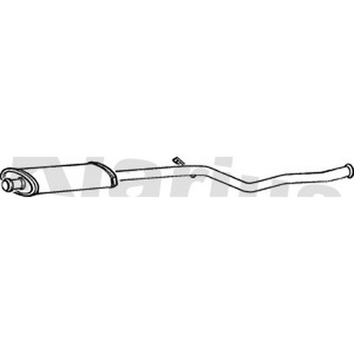 Centre exhaust box silencer - centre,