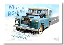 LAND ROVER Christmas card  - funny illustration by SFB