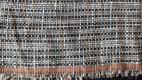Silk novelty hand woven - hand-woven, plaid