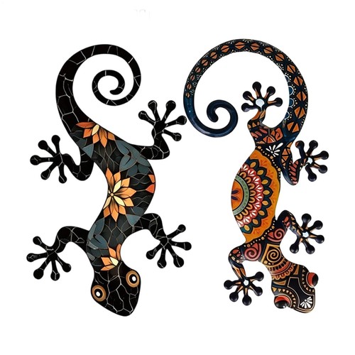 Metal gecko wall - gecko, outdoor