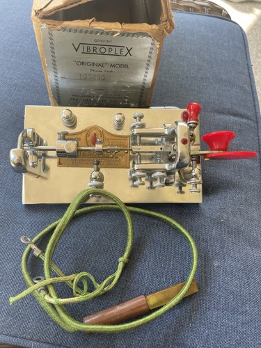 Vintage vibroplex cord box - ,cord,,