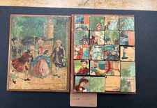 Antique French Puzzle Circa 1880’s “La Viste Au Chateau” Paris